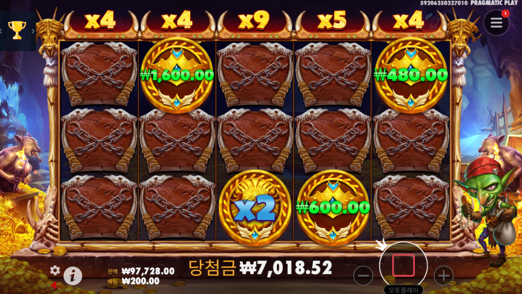 보너스 스핀 화면
